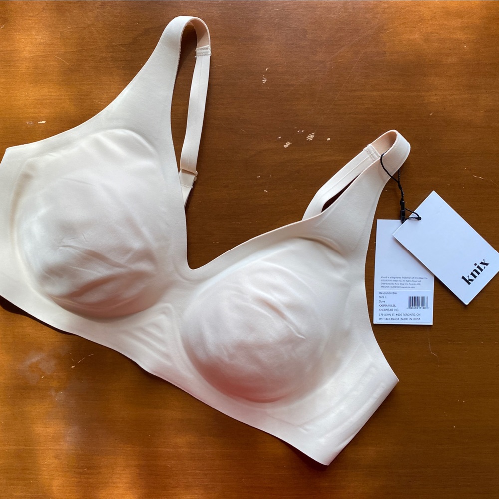 Knix Revolution Wireless Bra Dune sz L NWT